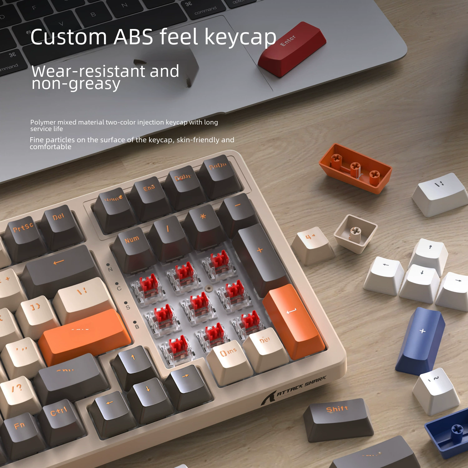 Attack Shark Attack Shark K98RGB подсвечиваемая проводная сменная игровая клавиатура по индивидуальному заказу