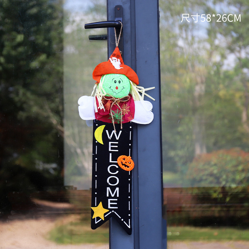 Decoración de Halloween bar interior atmósfera decoración colgante puerta calabaza propensos escenario diseño colgante fantasma lote
