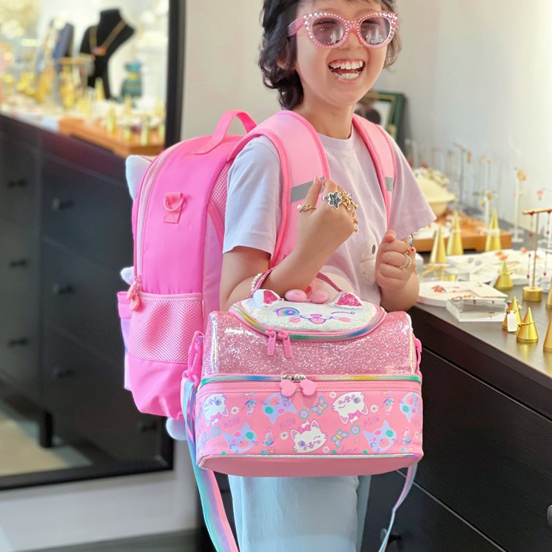 Elementary School Student Lunchbag Lunch Bag Cartoon Waterproof Rice Pocket Kidsren's Insulated Lunch Box Bag Handbag Lunch Bag