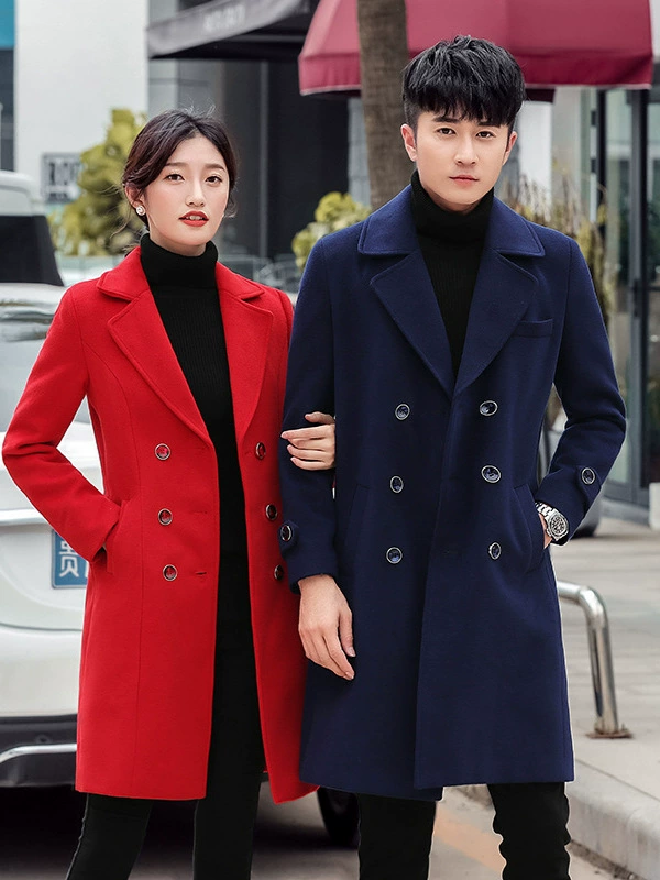 Демисезонное длинное теплое trench coat для любимых мужчин и женщин, максимальная длина, свободный крой, стиль высшего качества