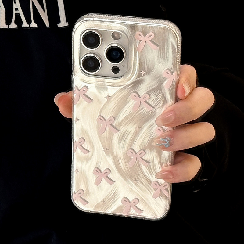 多巴胺彩色蝴蝶结16promax苹果15适用iphone16手机壳14/13羽纱imd|undefined