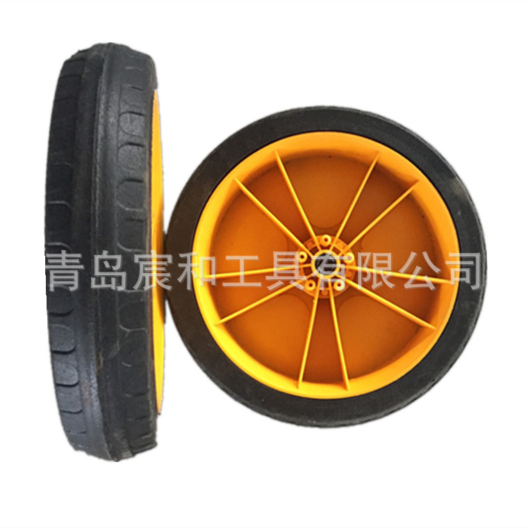 13寸橡胶实心轮扫地机可用路障石球搬运车推车货仓车厂家直销