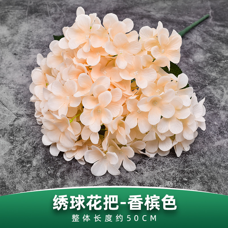 Flores falsas, flores falsas, hortensias, flores de seda, props de boda, flores al por mayor, bodas blancas, sensación alta, hortensias rosa