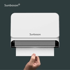穴あけ不要のペーパータオルボックス ホテルのトイレや洗面所用のペーパータオル吊り下げボックス 壁掛け式キッチンペーパータオルボックス