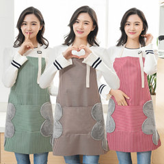 Apron Household Waterproof Fashion Thick Washable Hand Towel Cooking Kitchen Belt Oil Proof Workwear Adult Women Waist Apron