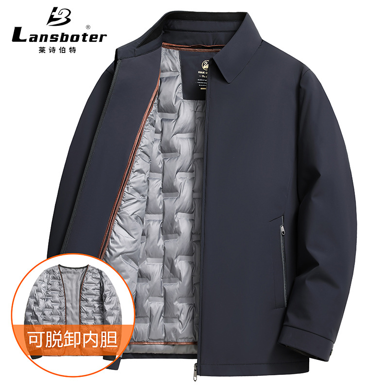 Men's demi-season down jacket
