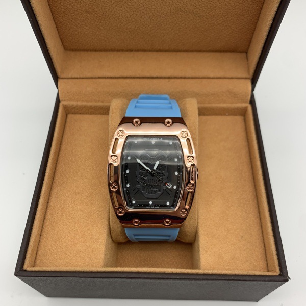 Foreign Trade Popular Richard Panda Barrel-Shaped Fashion Trend Watch Calendar Waterproof High-End Richard Student Men's Watch