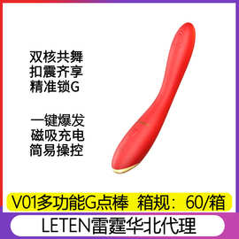 LETEN雷霆V01多功能G点拍打震动女用自慰 硅胶振动按摩棒成人用品