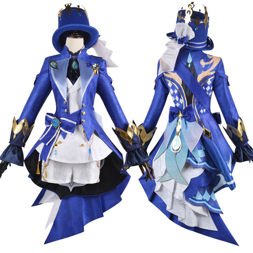 Original God cos service Fukalos cosplay women's water god Fontaine two-dimensional female full game c-service suit