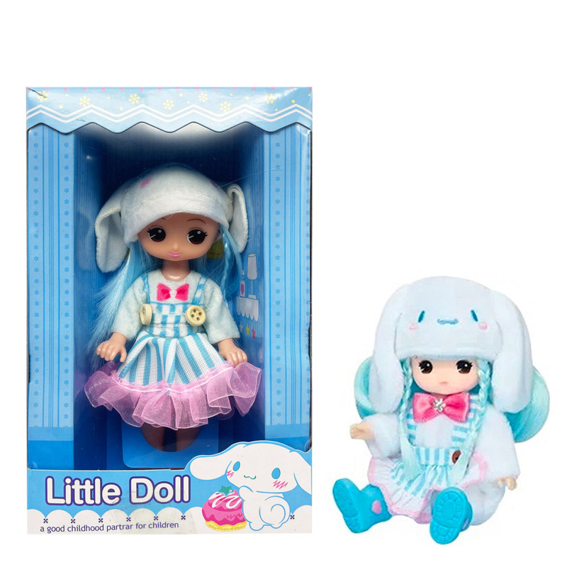 クロスボーダー 1 対 1 セットシリーズぬいぐるみ 6.5inch ソリッドクールロミ人形漫画オートバイガール人形|undefined