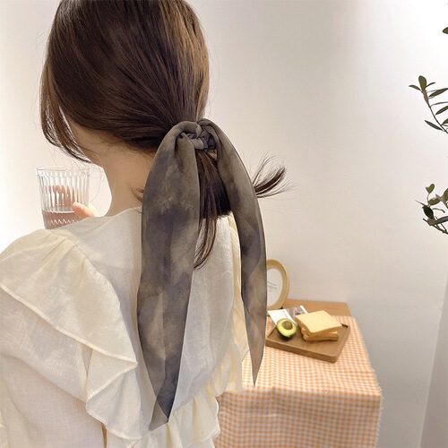 3pcs fairy hanfu ponytail holder hair rope streamer with head rope Hair band female tying hair bow tie headdress hair ring