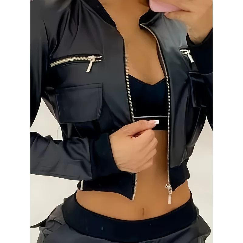 Jacket Y2K Long Sleeve Jacket For Spring Fall Women