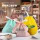 Drawstring Frosted Bundle Pocket Wholesale Clothing Store Plastic Tote Bag Disposable Catering Takeaway Packaging Shopping Bag