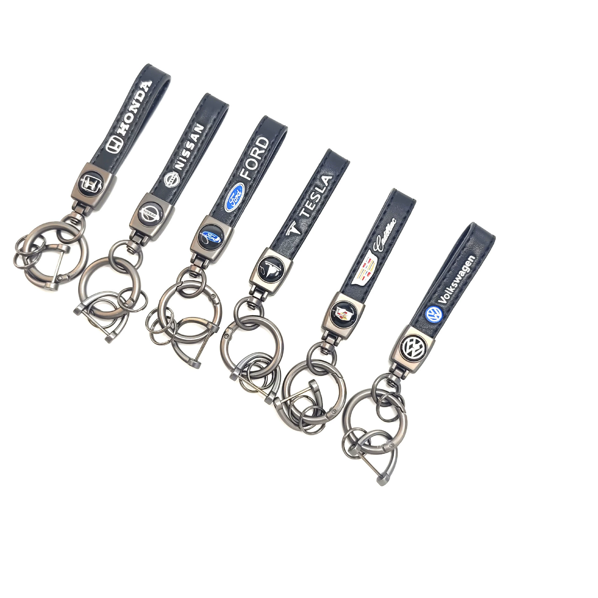 Ключница для автомобиля с логотипом, брелок из овечьей кожи, высококачественный мужской брелок, оптовая продажа от производителя