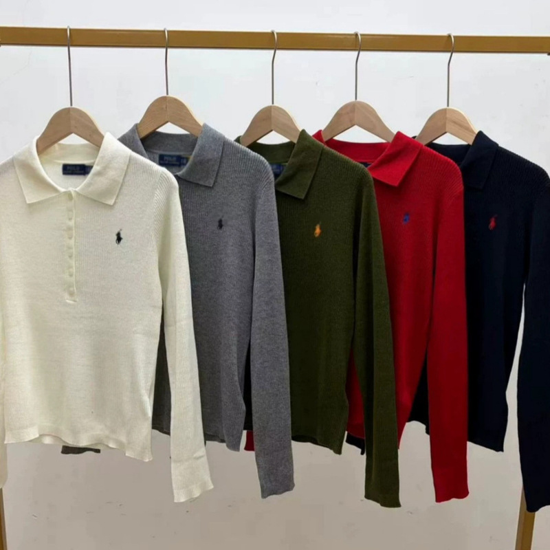 High-quality/R.L wool polo shirt with pony logo embroidery, five-button classic waist-cinching short-sleeve, versatile T-shirt High-quality/R.L wool polo shirt with pony logo embroidery, five-button classic waist-cinching short-sleeve, versatile T-shirt