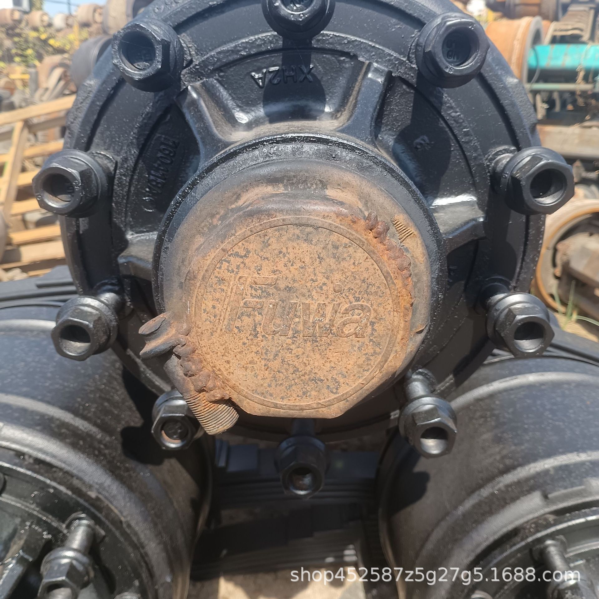 Used African Truck Engine Bpw Rear Axle 13 Tons 16 Tons Axle Tractor Dump Fuhua Trailer Axle