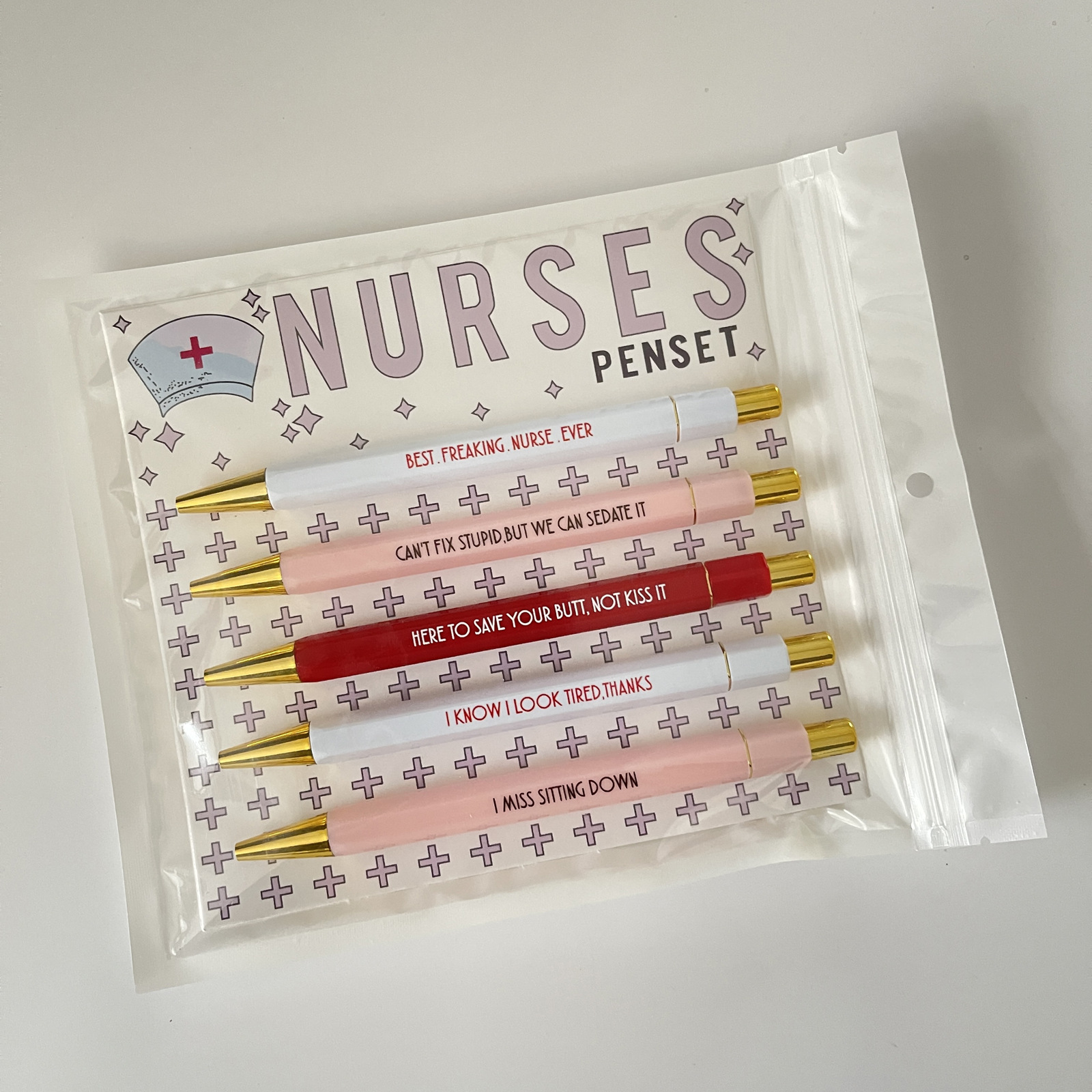 50g Weight Ballpoint Pen Stationery Type 1 Set Quantity Class, Learning, Daily Occasion Plastic Material Letter Pattern Cute Style 1 Set Letter Class Learning Daily Plastic Cute Ballpoint Pen 2