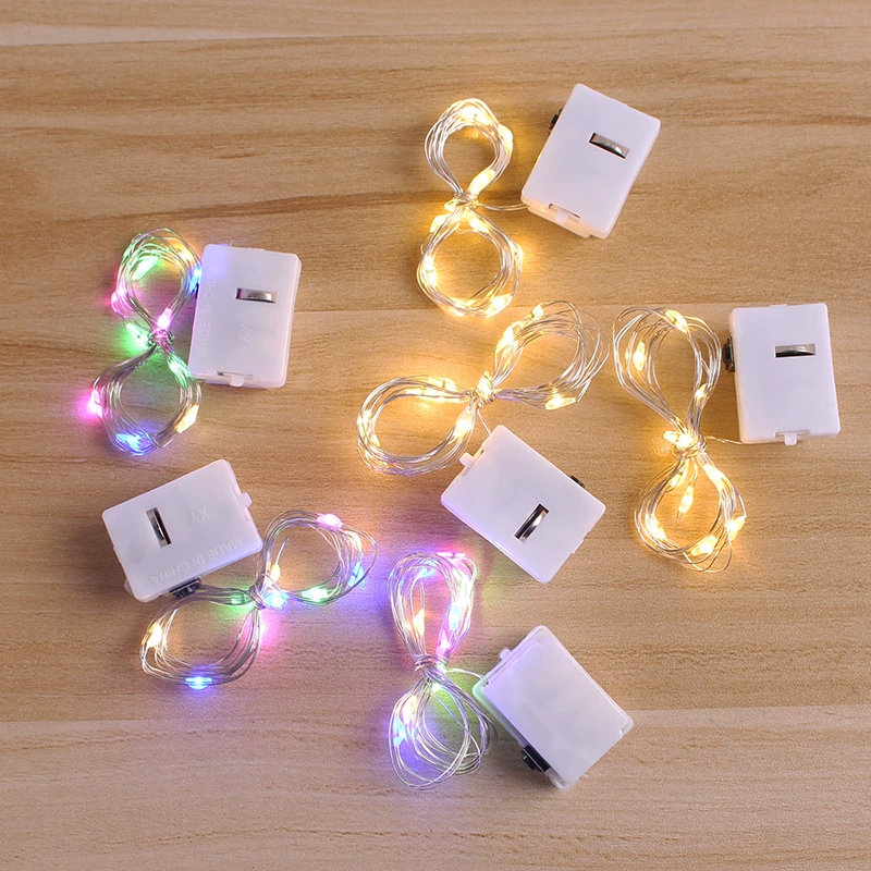 Светодиодная Подарочная коробка торт букет декоративный фонарь световая струна AG13 батарея световая струна маленькая белая коробка трехступенчатая Регулировка световая струна