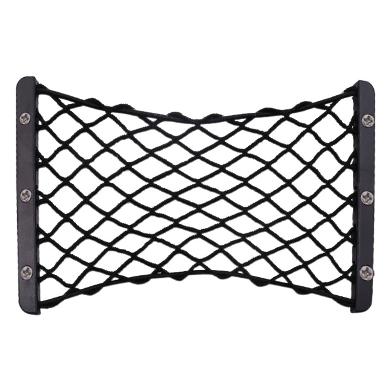 Maletero del coche Lateral Net bolsillo cola caja de almacenamiento artefacto de almacenamiento de equipaje Net extintor de incendios del coche Titular de almacenamiento