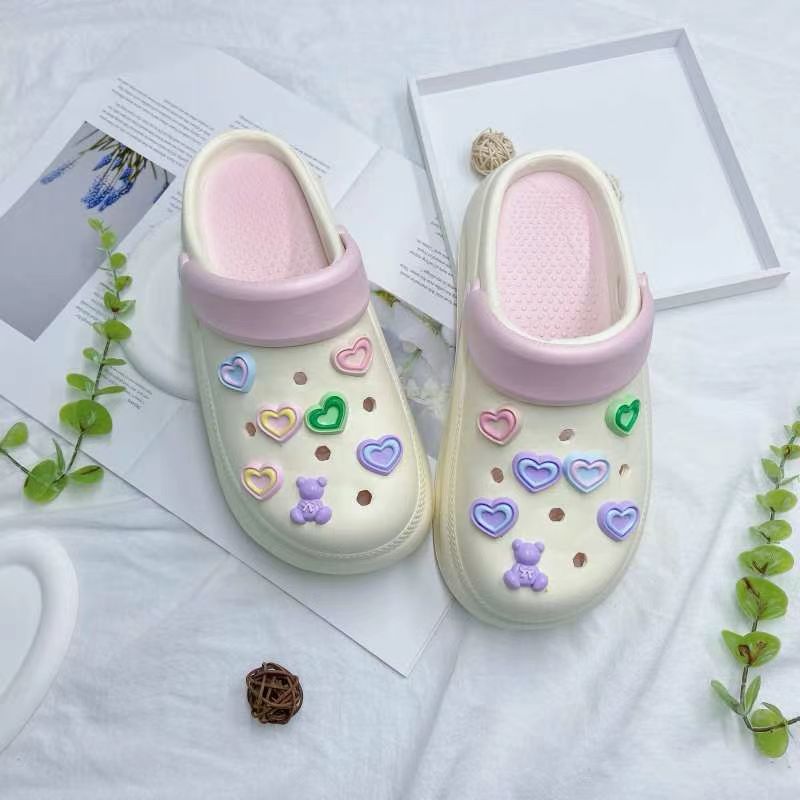 Hoyo Hoyo accesorios de zapatos lindos dibujos animados DIY botones de zapatos floral botones de zapatos accesorios botones de botones accesorios botones de PVC botones de zapatos