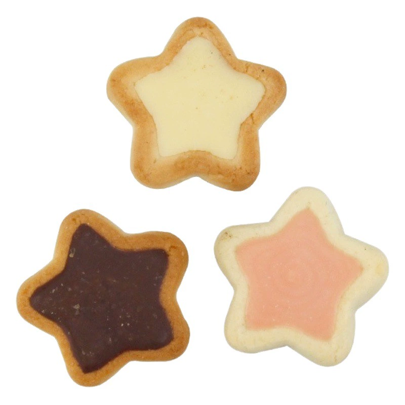 Shangjia Biedv Шоколадный пятиконечная звезда Маленькая звезда Сэндвич Печенье Закуска Выпечка Торт Декоративные украшения