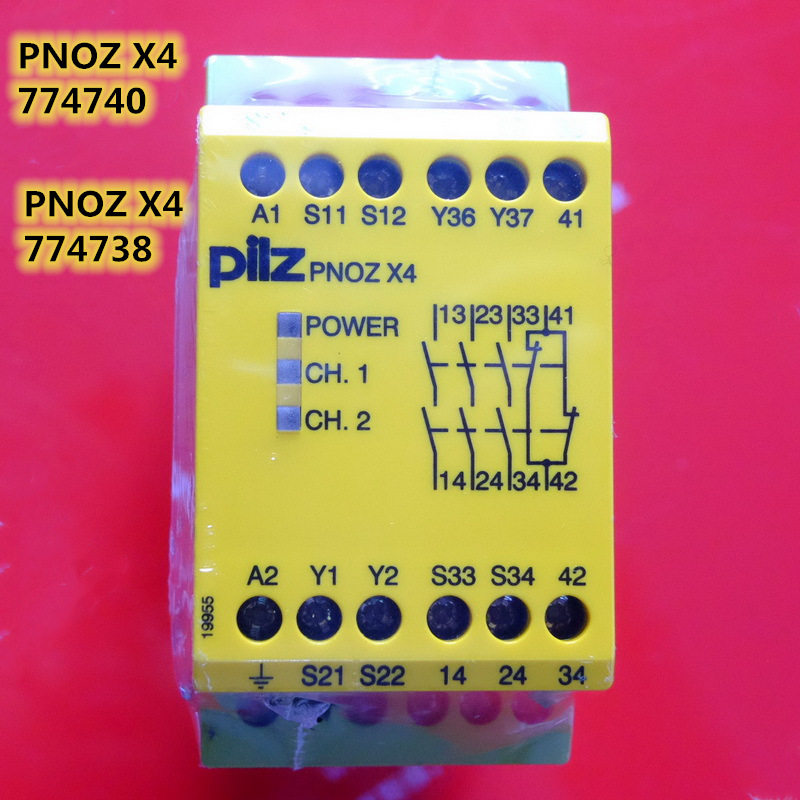 正品皮尔兹Pilz安全继电器 PNOZ X4 24VDC 订货号774730 / 774738