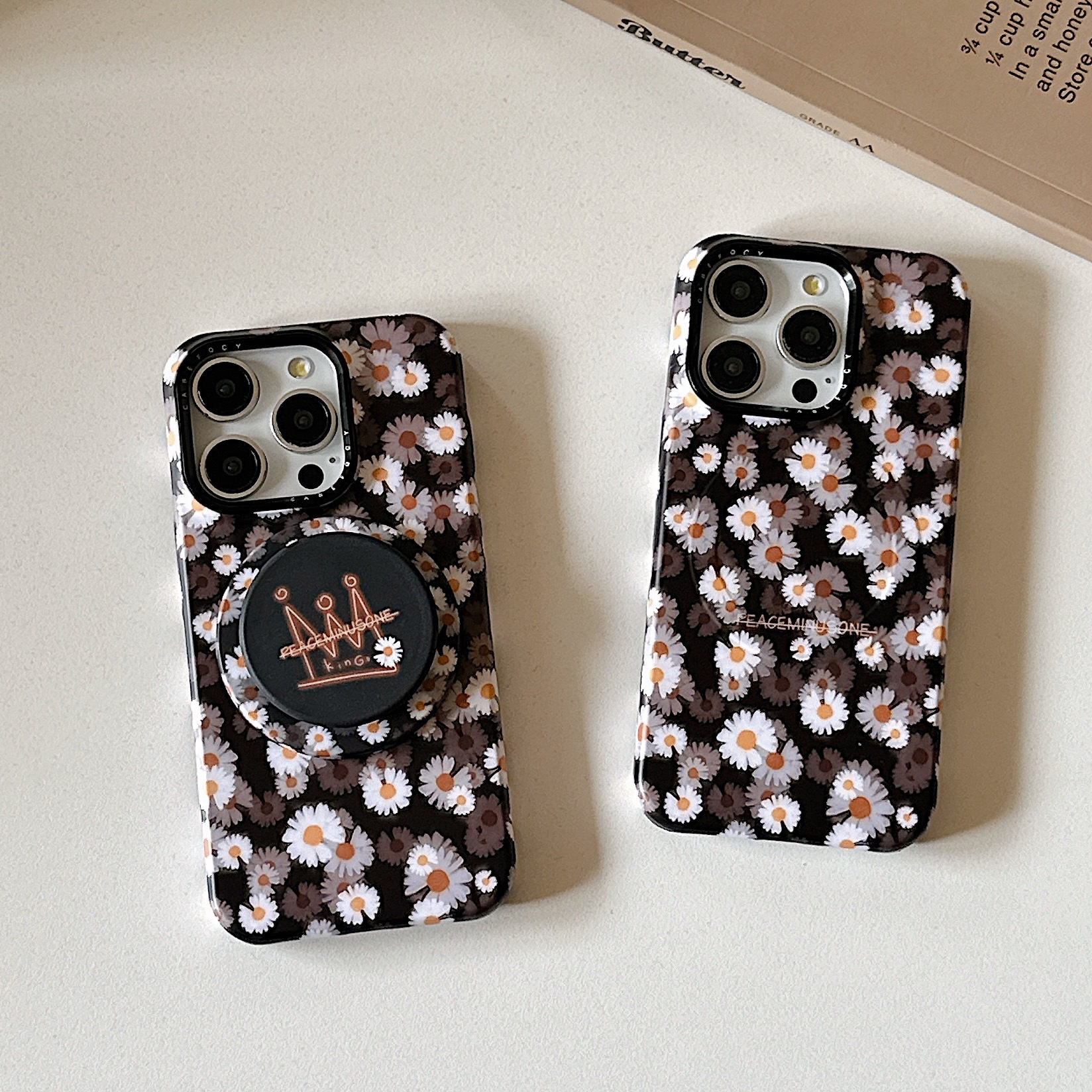 Flores de verano Little Daisy Adecuado para Apple 15ProMax Funda para teléfono móvil 16Pro Magnetic 14/13 Mujer 16PM nicho