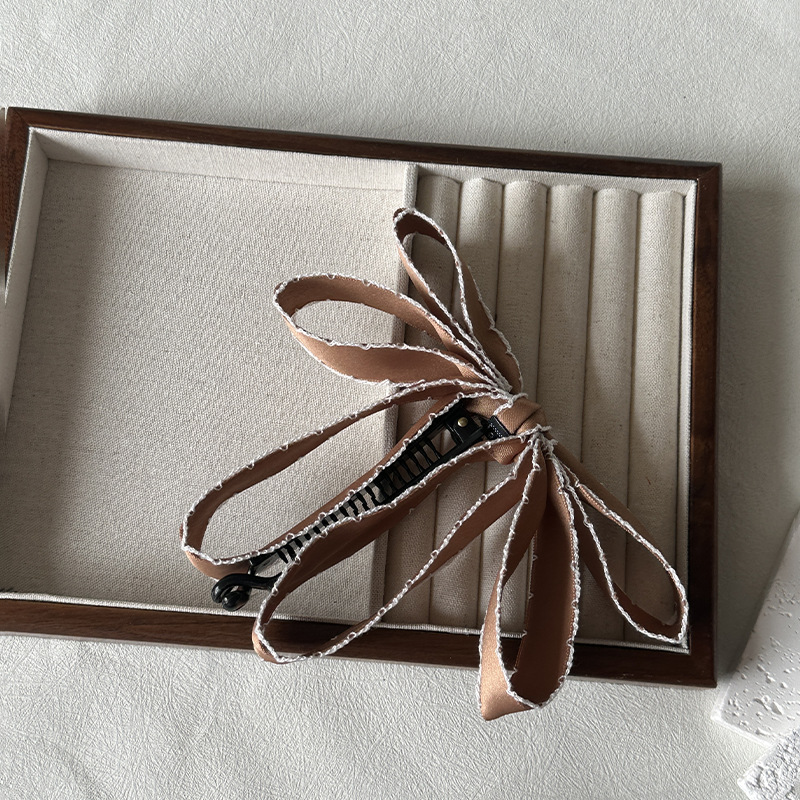 38g Weight Hair Clip Hair Accessories Type 1 Piece Quantity Casual, Holiday, Daily Occasion Cloth Material Bow Knot Pattern All Seasons Season Women's Gender Elegant, Sweet Style Elegant Sweet Women's Bow Knot Cloth Hair Clip 9