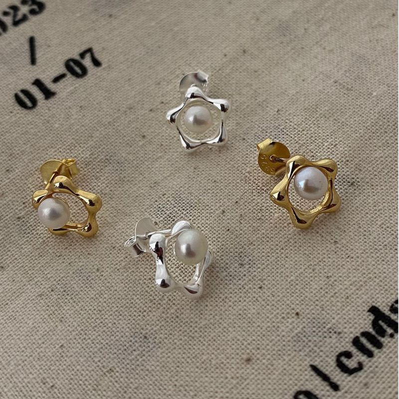 Drop Earrings, Earrings, Ear Studs Classification 1 Pair 18K Gold Plated Silver Plated 925 Sterling Silver Freshwater Pearl Geometric Pearl Flower Drop Earrings Earrings Ear Studs
