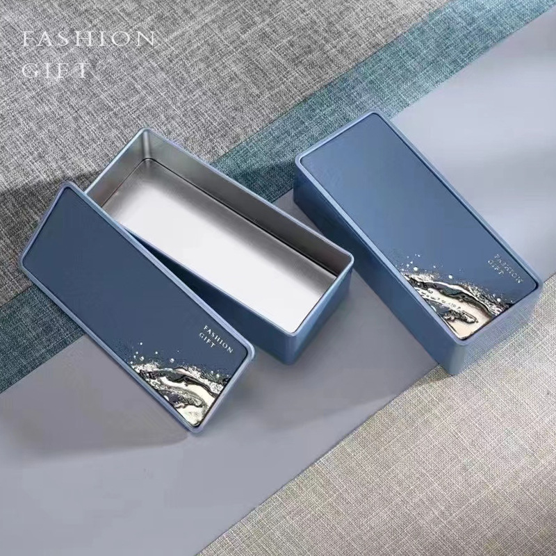 茶叶铁盒包装盒大号长方形绿茶红茶岩茶通用茶叶盒空礼盒30个起拍