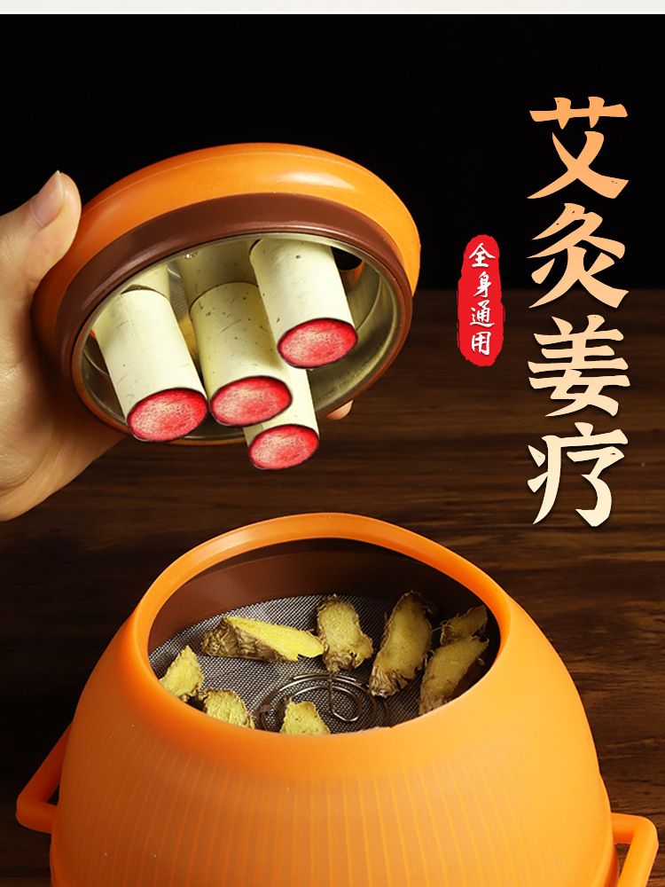 Moxibustion Box Magnetic Therapy Palace Moxa Jar Portable Moxibustion Device with 54 Moxa Sticks for Home and Studio Use quality and texture