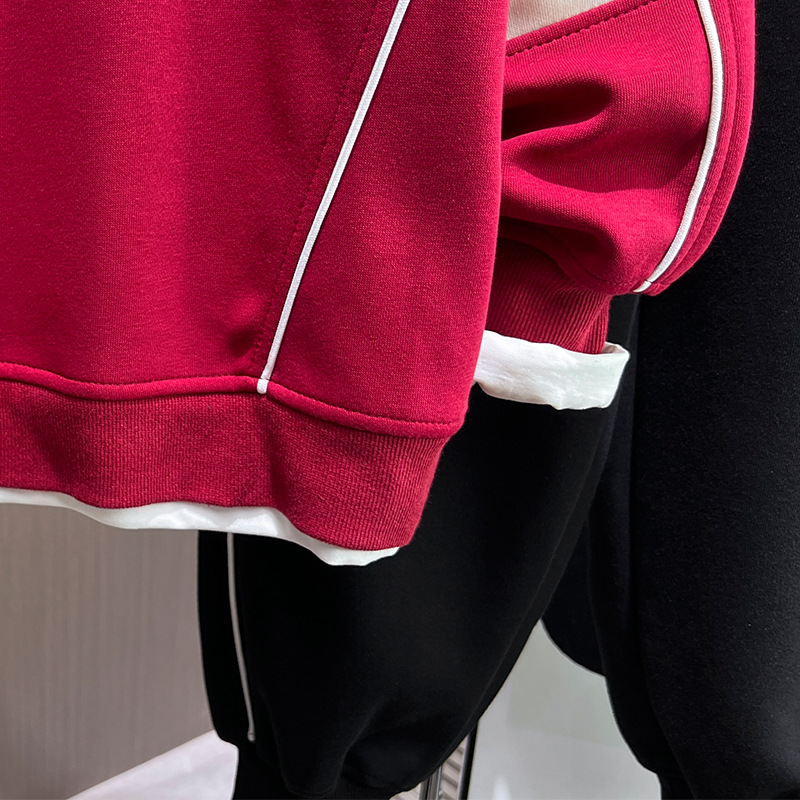 Set sport pentru băieți 2024, primăvara nouă, cu față zâmbitoare, din două piese, pentru copii de vârstă mijlocie și bisexuală, la modă_voghion.com