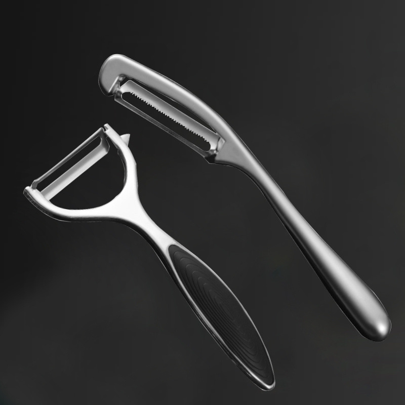 Cuchillo de acero inoxidable alemán de cocina casera artefacto de peeling frutas, verduras, melones, frutas raspadoras cuchillo de acero inoxidable