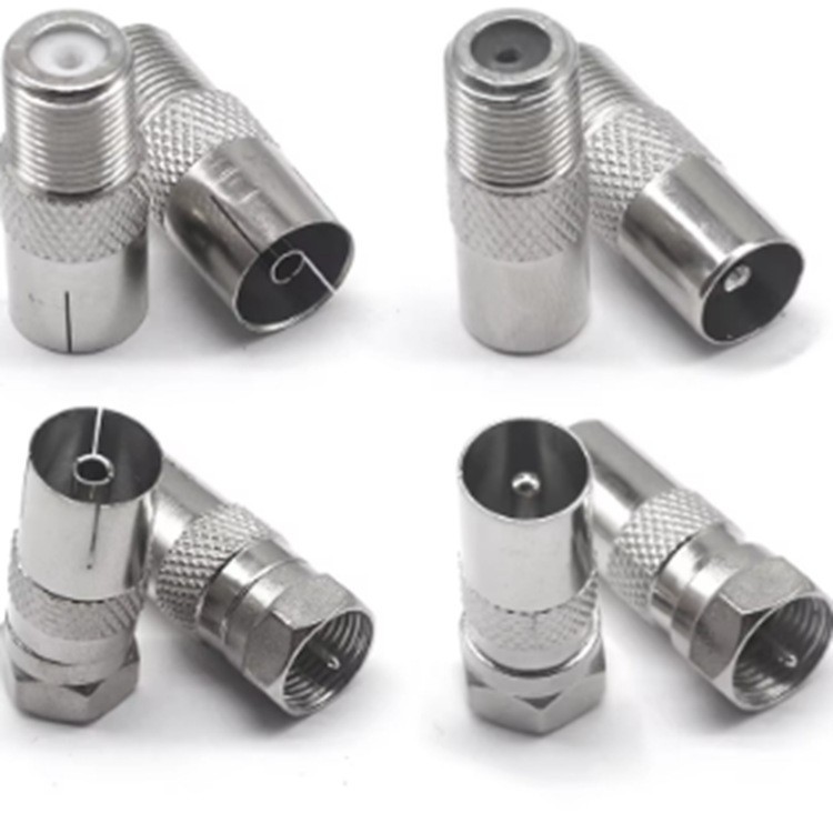 F英制螺丝转9.5天线TV公头母头TVB IEC数字电视PAL机顶盒视频接头