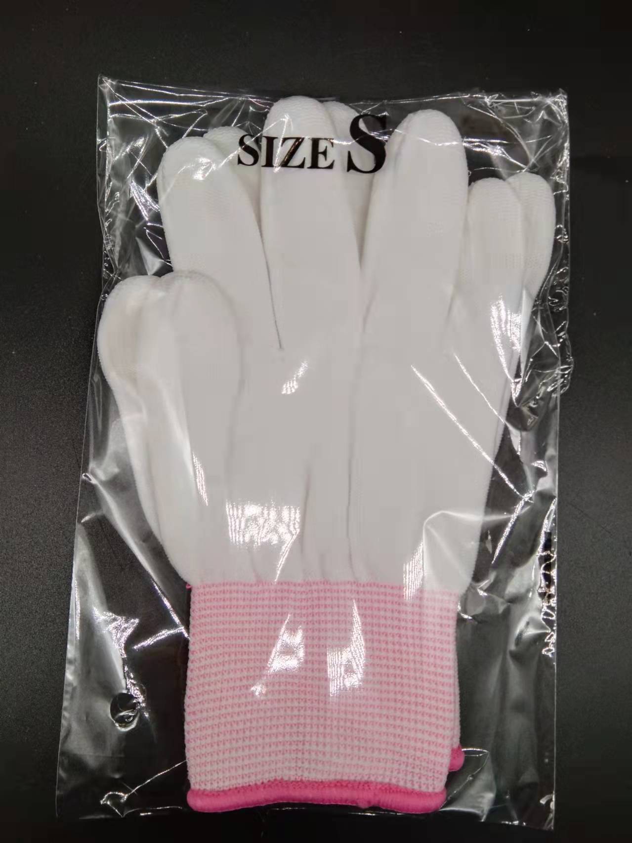 개별 포장된 흰색 코팅 핑거 S