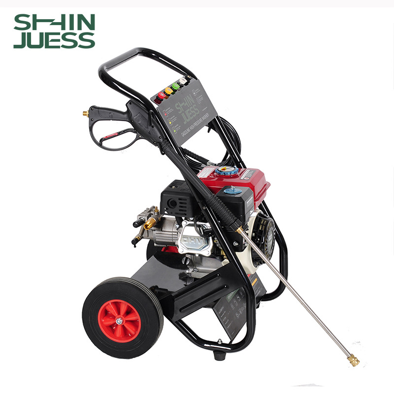 Hidrolavadora de gasolina de alta presión, máquina potente de limpieza profesional para exteriores
