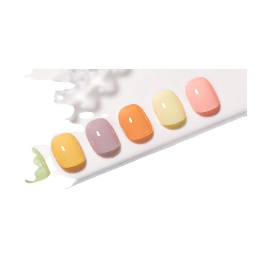 CHARZIEG-esmalte de uñas de color macarrón, novedad de 2024, celebridad de Internet, color popular, set de manicura de dopamina