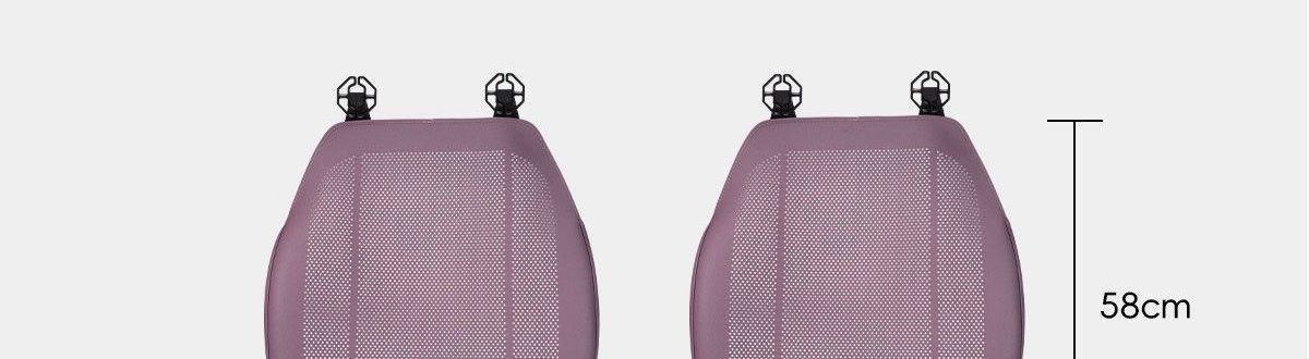 High-grade Nappa leather new single-piece women's seat cushion, purple seat pad, rear car seat cushion, suitable for all seasons
