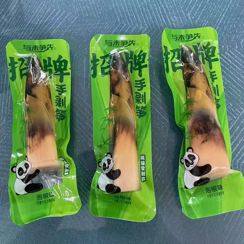 Будь первым, соревнуйся с поблань перца саса bamboo shoots, изысканные маринованные перцы, бамбуковые побеги, кислый и пряный хрустящий бамбуковый побег в маленьких пакетах и готовые к употреблению интернет-сенсационные закуски