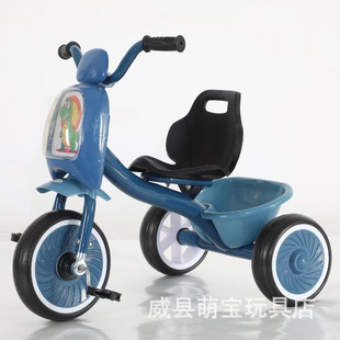Export Wholesale Kidsren's Tricycle Bicycle 2-4 Years Old Boy and Girl Baby Toy Car with Enlarged Seat Installation