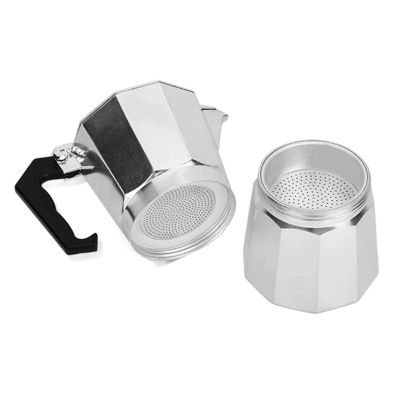 Трансграничные взрывы Итальянский Алюминиевый горшок мокко Европейский кофейный прибор восьмиугольный кофейник мокко в наличии оптом