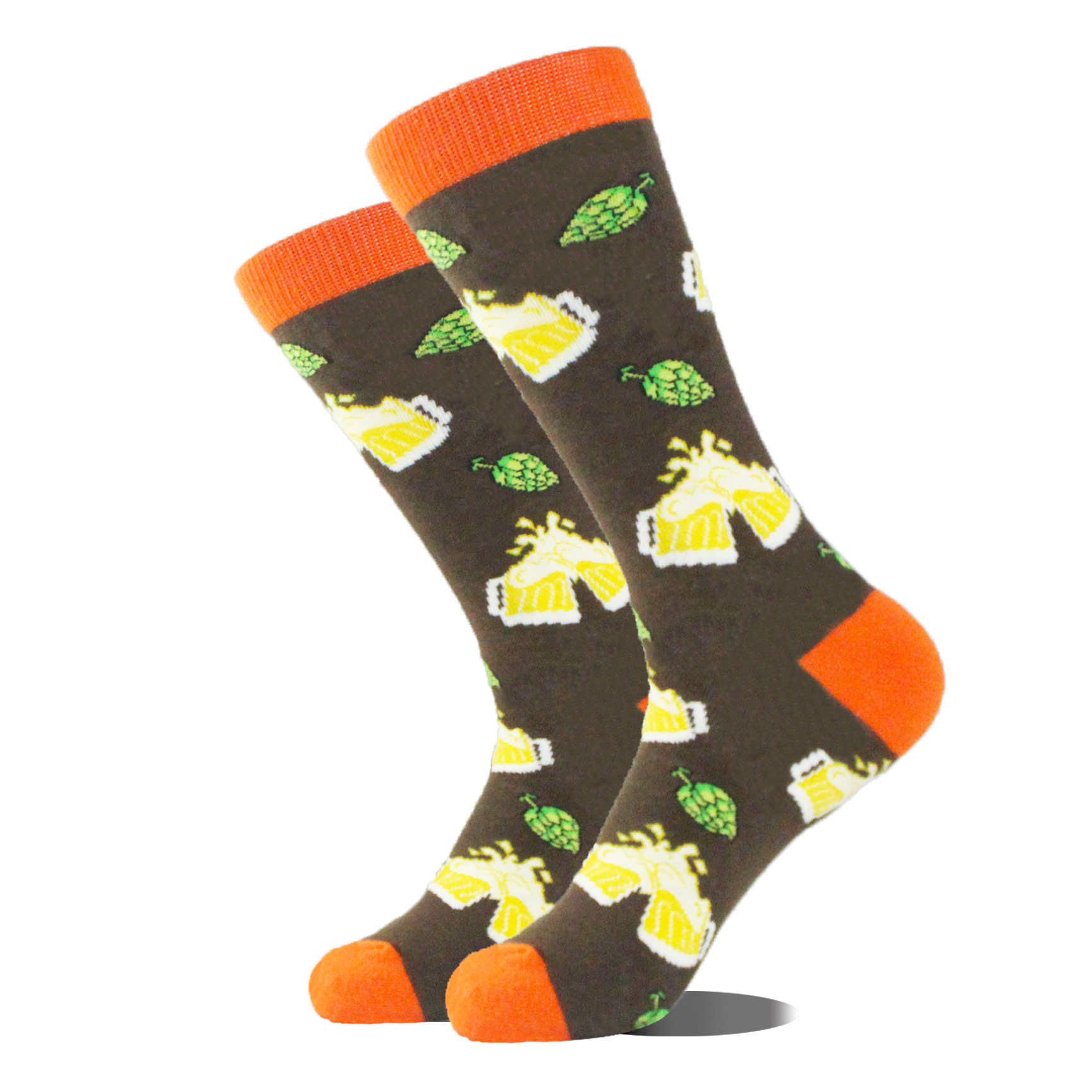 Comercio exterior calcetines de moda transfronterizos calcetines de algodón de media pantorrilla para hombres populares calcetines de moda de tema de serie de vida animal al por mayor