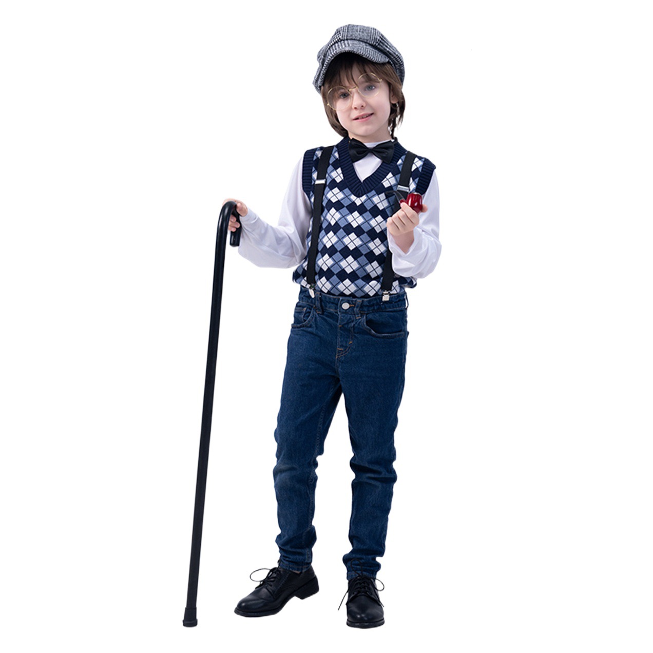 Traje de fiesta de la vejez de los niños de Halloween traje de rendimiento etapa traje de fiesta de los niños de COSPLAY