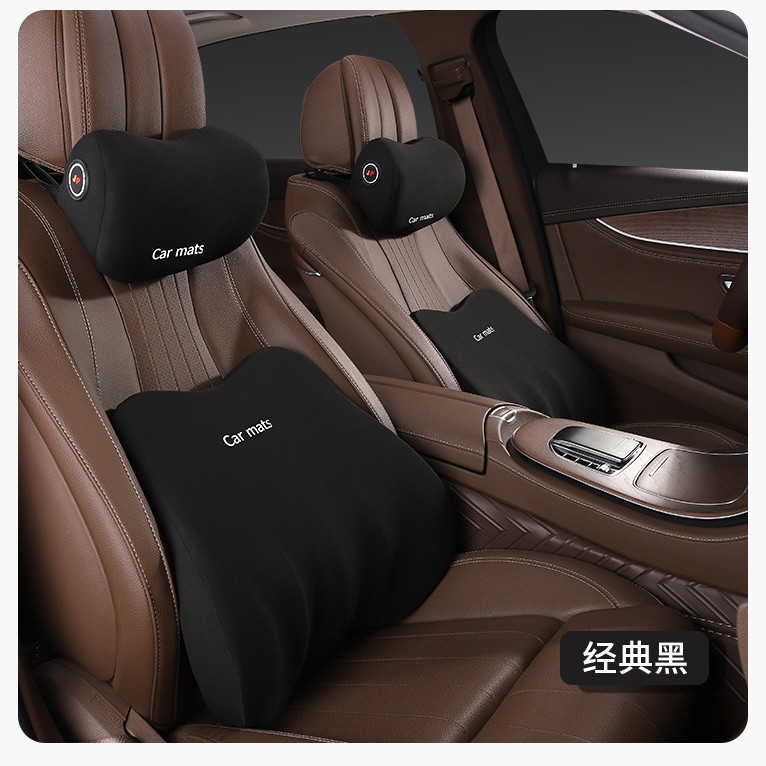 Reposacabezas del coche de negocios soporte lumbar espuma de memoria soporte lumbar almohada del asiento del coche reposacabezas del coche almohada de soporte del cuello del coche