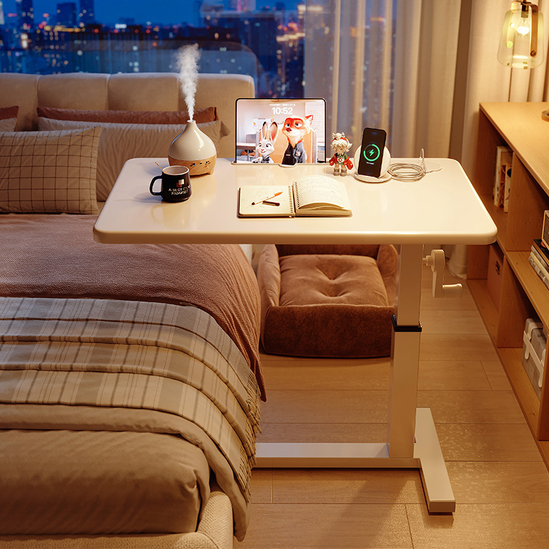 Bedside Table Movable Lifting Bed Small Table Bedroom Home Sofa Side Table Laptop Table Desk