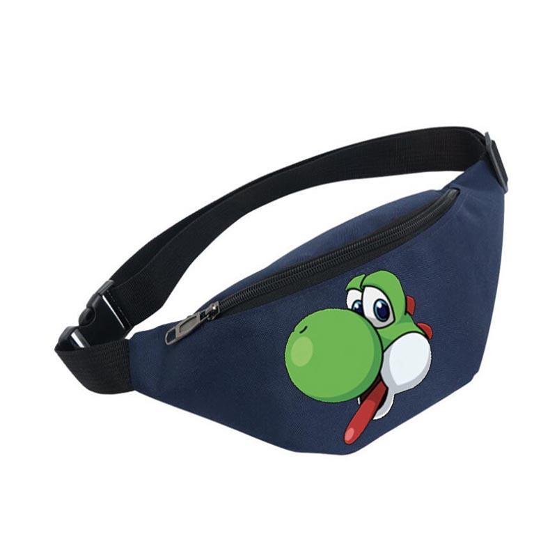 Juego Mario Super Mary bolso de la cintura de los hombres y las mujeres deportes Satchel bolso del teléfono móvil multifuncional bolso de la cintura de dibujos animados monedero