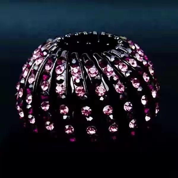 Rizador de pelo mediano cabeza de bola media nueva Nido de Pájaro agarre del pelo Cola de Caballo hebilla tocado flor corsé anillo de pelo accesorios para el cabello pinza de pelo