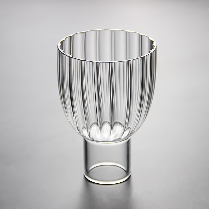 High Borosilicate Glass Transparent With Foot Coffee Wine Creative Ins Style Women's Tea Hot Drink Water Cup Heat_voghion.com