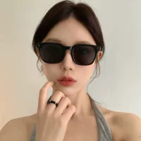Женские солнцезащитные очки в корейском стиле, модные модные солнцезащитные очки с шипами, мужские ретро простые солнцезащитные очки, которые делают лицо меньше