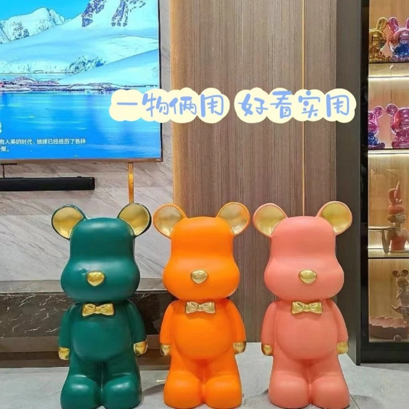 暴力的なクマの貯金箱は出入りのみ、インターネット有名人の家庭用装飾品、新しい家、賃貸住宅、子供、女の子|undefined
